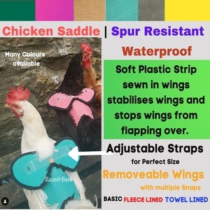 Chicken Saddles , hen saddle- Rose & Bees