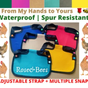 CHICKEN SADDLE | Chicken Apron | HEN protector | Waterproof Canvas | Back Protection | Poultry Mating | Bantam Egg Layer| Cockerel Farm Coop