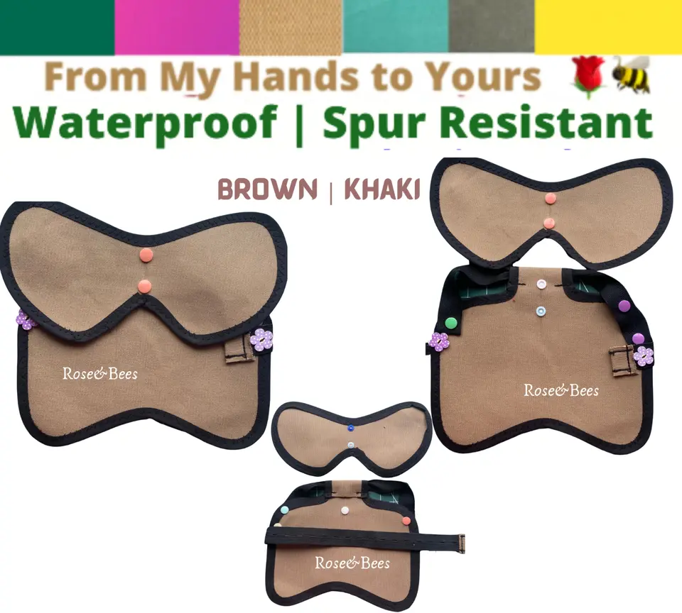 Chicken Saddle with Wings and  Belly Strap | Hen Apron | Chicken Jacket | Poultry Back Protector | Adjustable snaps | Waterproof | Spur Resistant - Image 5
