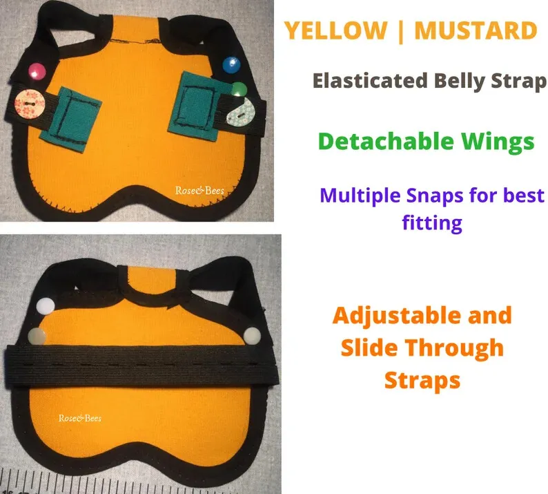 Chicken Saddle with Wings and  Belly Strap | Hen Apron | Chicken Jacket | Poultry Back Protector | Adjustable snaps | Waterproof | Spur Resistant - Image 3