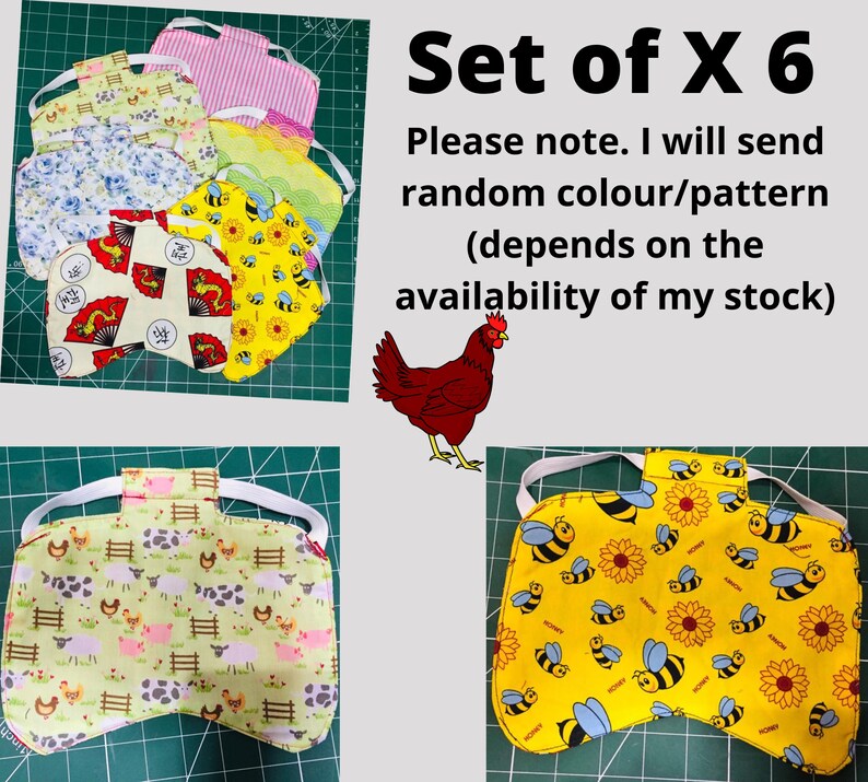 Elasticated CHICKEN SADDLE | Duck Apron | Chicken Apron | Hen protector | Poultry Mating | Bantam | Silkie - Image 4
