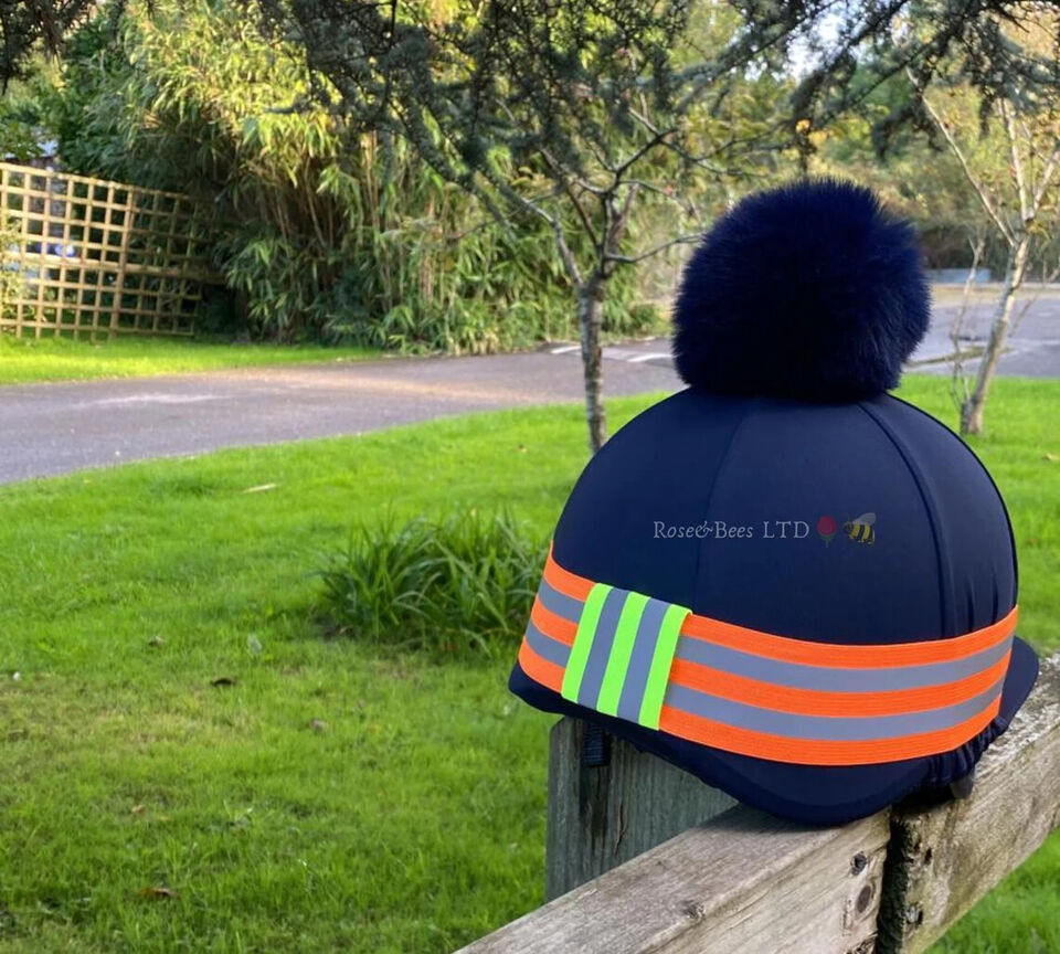 HELMET SAFETY BAND | Elasticated Hi Viz Fluorescent Reflective Hat Band - Image 4