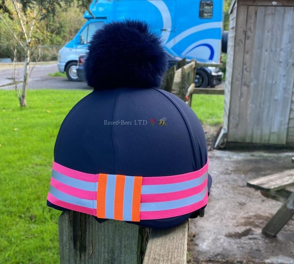 HELMET SAFETY BAND | Elasticated Hi Viz Fluorescent Reflective Hat Band - Image 6