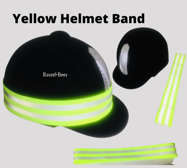 Elasticated Hi Viz Reflective Hat Head Band | Horse Riding Kids Adult Equestrian - Image 2
