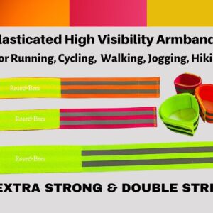 High Visibility Arm / Leg Band Straps Safety Double Reflective Walking Cycling