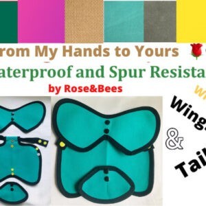 CHICKEN SADDLE | POULETRY Apron WINGS Tail PROTECTION Adjustable Waterproof