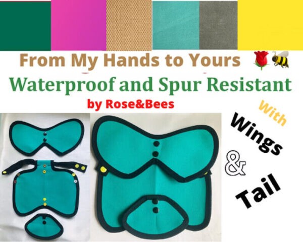 CHICKEN SADDLE | POULETRY Apron WINGS Tail PROTECTION Adjustable Waterproof