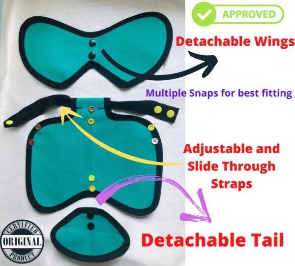 CHICKEN SADDLE | POULETRY Apron WINGS Tail PROTECTION Adjustable Waterproof - Image 5