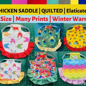 ruffled hen apron Chicken Saddle - Rose & Bees