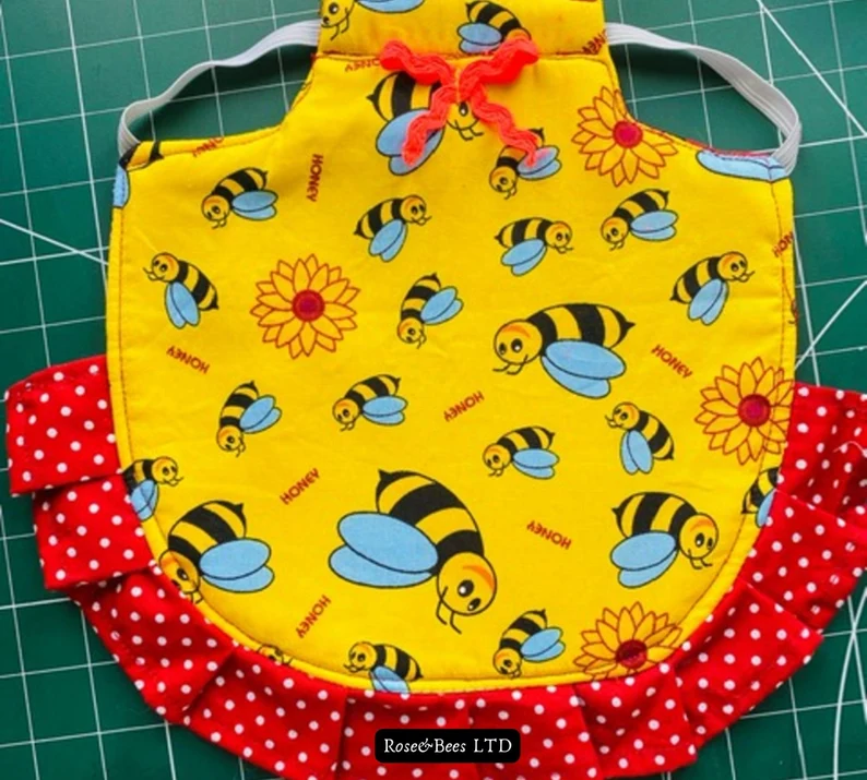honey bee Quilted Ruffled