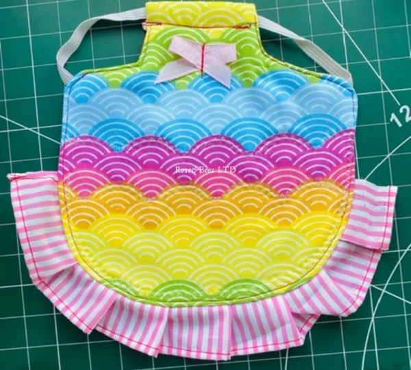Quilted Ruffled Hen Apron | CHICKEN SADDLE | Poultry Apron | Hen Protector | Padded | Chicken Winter Saddle | Hen Jacket | Egg Layer | Farm - Image 5