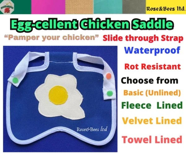Water Proof CHICKEN SADDLE | Chicken Apron | Hen Protector | Rot Resistant Canvas | Back Protection | Poultry Saddle | Chicken Costume - Image 2