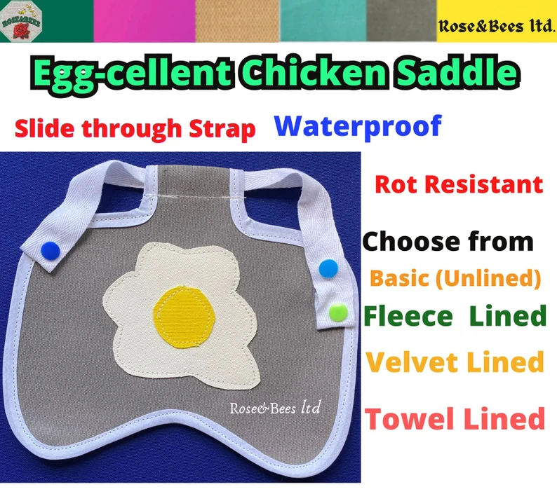 Water Proof CHICKEN SADDLE | Chicken Apron | Hen Protector | Rot Resistant Canvas | Back Protection | Poultry Saddle | Chicken Costume - Image 7
