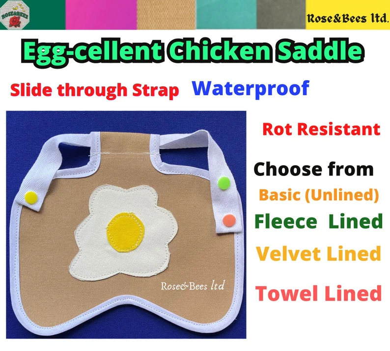 Water Proof CHICKEN SADDLE | Chicken Apron | Hen Protector | Rot Resistant Canvas | Back Protection | Poultry Saddle | Chicken Costume - Image 6