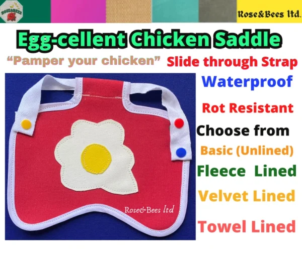 Water Proof CHICKEN SADDLE | Chicken Apron | Hen Protector | Rot Resistant Canvas | Back Protection | Poultry Saddle | Chicken Costume - Image 3