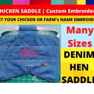 Embroided Custom Name Chicken jacket saddle Hen aprons Egg layer Poultry