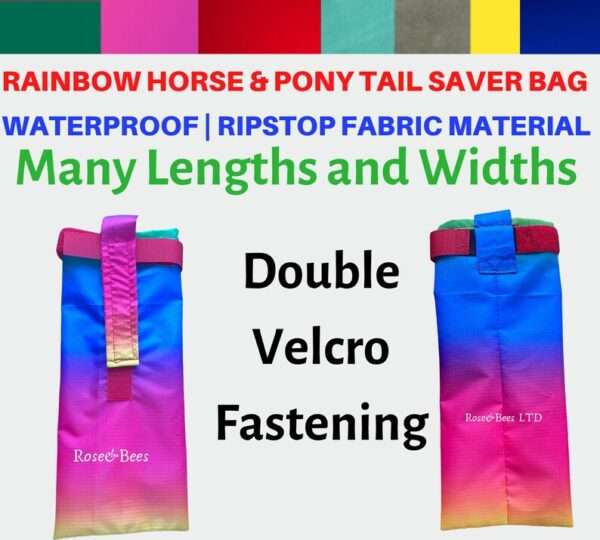 Equine Tail Bags | Horse and Pony Tail Bag | Equestrian Tack | Waterproof Tailbag | Braided Tail Care | Grooming Protection | Water resistant - Image 2