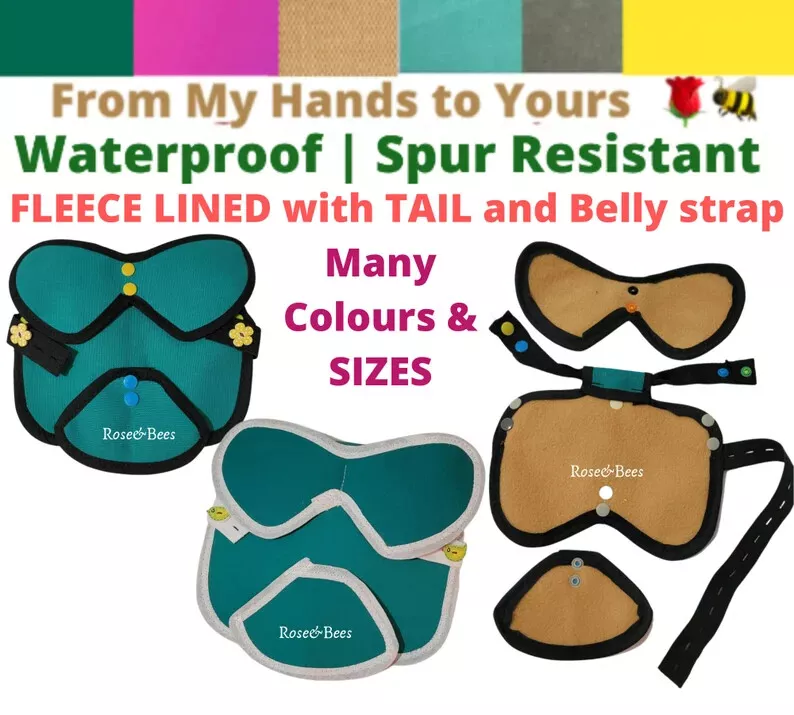 Fleece-Lined Chicken Saddle | Hen Protector | Poultry Apron | Wing & Tail Guard | HandCrafted | CHICKEN SADDLE | FLEECE Lined Poultry Apron wings| Tail Protection | Egg Layer