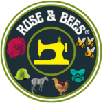 rose and bees logo