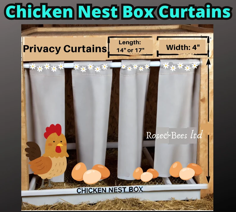 Chicken- Nest-Box-Curtains