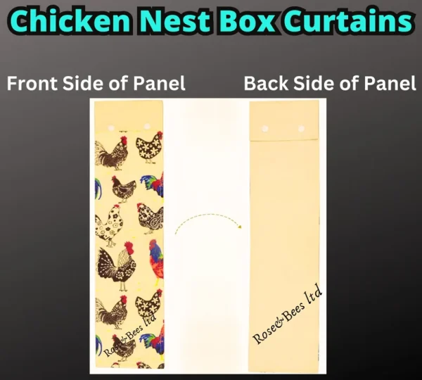 Chicken Nest Box Curtains | Hen Privacy Curtains | Nesting Box Cover | Poultry Nesting Box Curtains | Hen Coop Curtains | Hen House Cover | - Image 4
