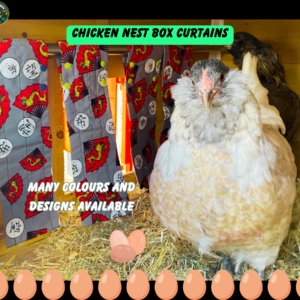 Chicken Nest Box Curtains | Hen Privacy Curtains | Nesting Box Cover | Poultry Nesting Box Curtains | Hen Coop Curtains | Hen House Cover |