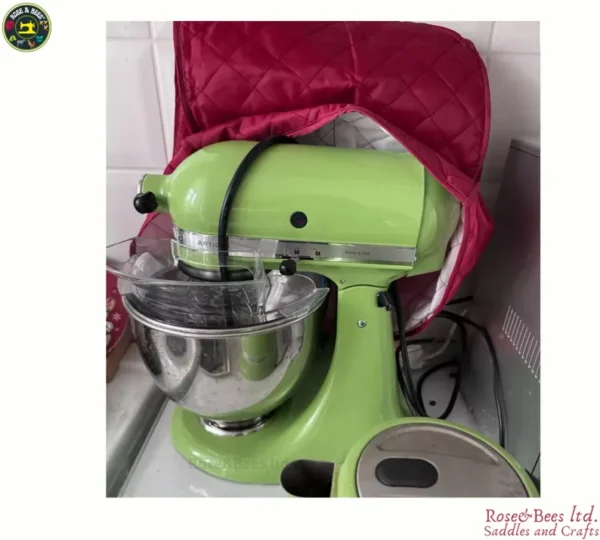 Handcrafted KitchenAid Mixer Dust Cover | Waterproof | Burgundy Stand Mixer Cover | Fits All KitchenAid Models | Kitchen Appliance Protector - Image 7