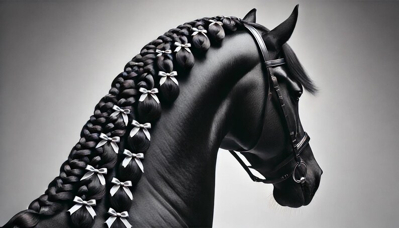Pony Mane / Tail Bows | Set of 12 1.7β Horse Plaiting Band Bows Perfect for Grooming, Styling, & Adding Magic to Your Horse or Pony's Look! - Image 8